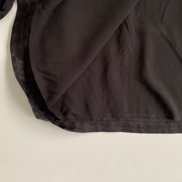 The Kooples Twisty Houndstooth Jacquard Dress SzL Black Luxury Edgy Elegant Chic - Picture 11 of 12